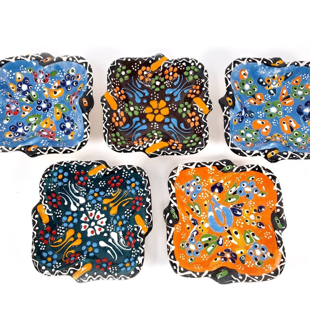 Anatolian Ceramic Handmade Ashtray